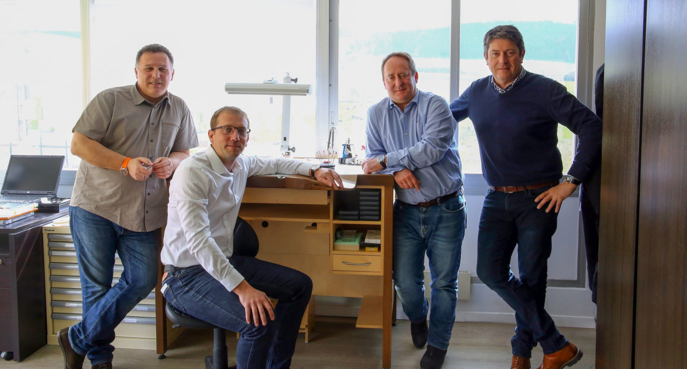 Les quatre dirigeants de Pequignet. (de gauche à droite) : Antoine Commissione, Dani Royer (PDG), Aymeric Vernhol, Bernard Espinas.(@Pequignet)