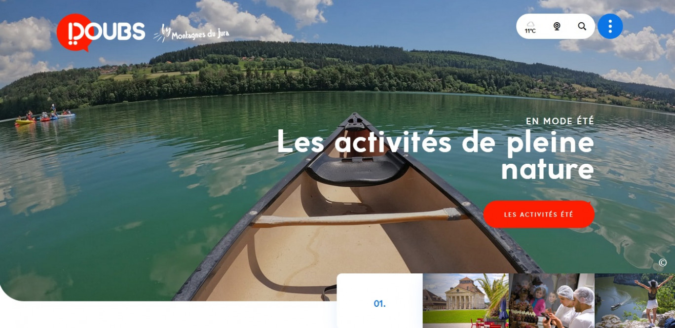 Le nouveau site a été conçu afin de mettre à l’honneur la destination Doubs.