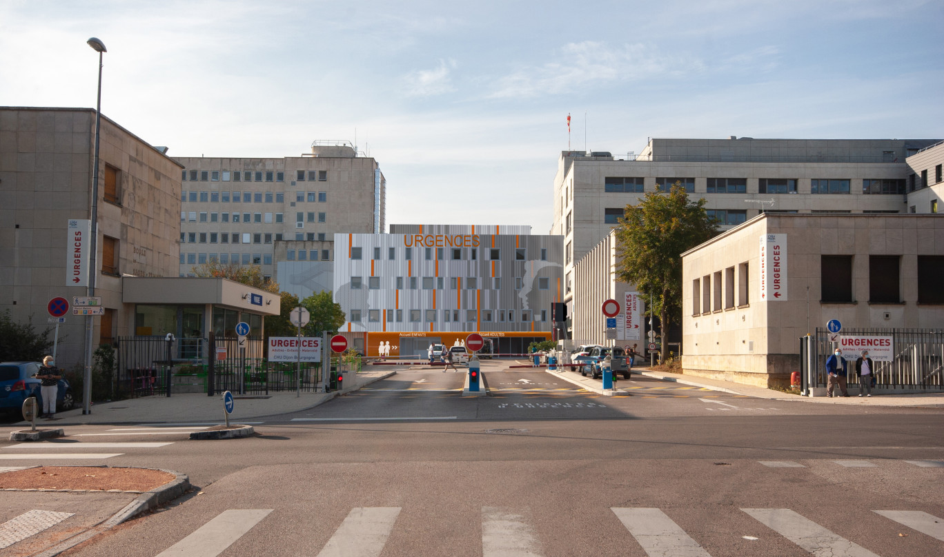 Le futur bâtiment des urgences améliorera l’accueil et l’orientation des patients, enfants et adultes. (© CHU Dijon)