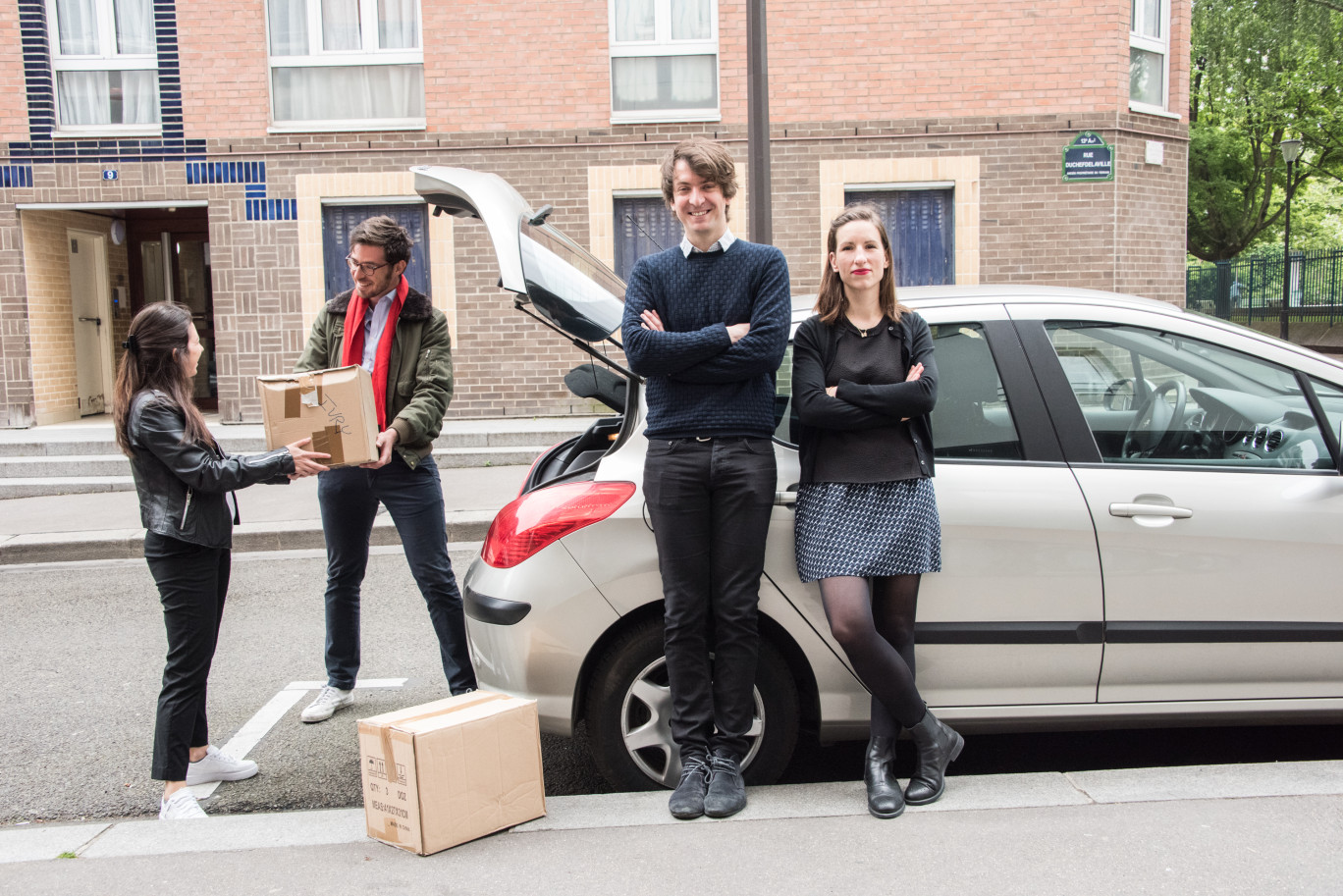 Julien Lardé, co-fondateur et CEO et Eliette Vincent, fondatrice de la société de covoiturage de colis Cocolis. (© Cocolis / N.Bessaih)