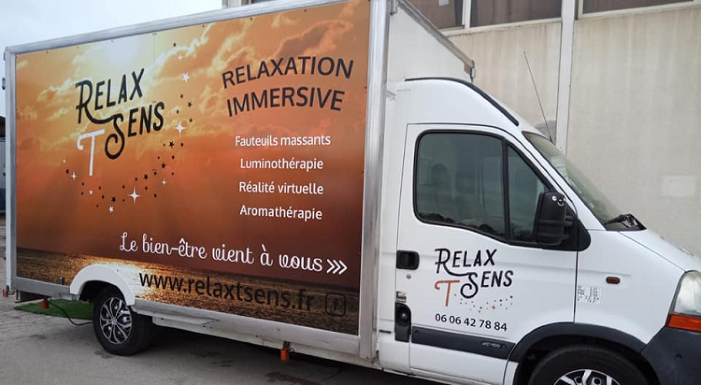 Le truck RelaxTsens, un nouveau concept de détente à Chalon-sur-Saône