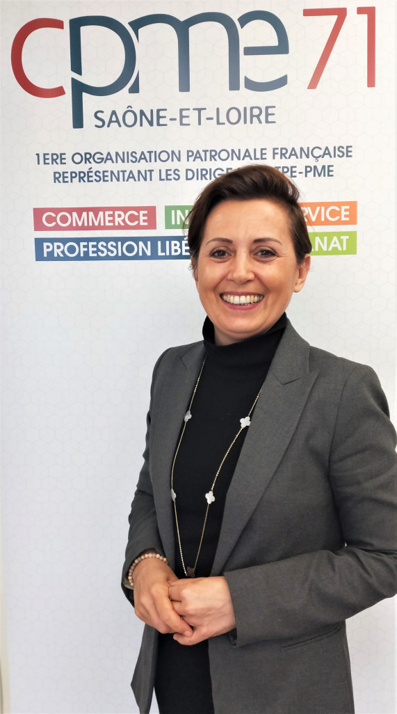 Clarisse Maillet, la nouvelle Présidente de la CPME de Saône-et-Loire. (c) CPME 71   