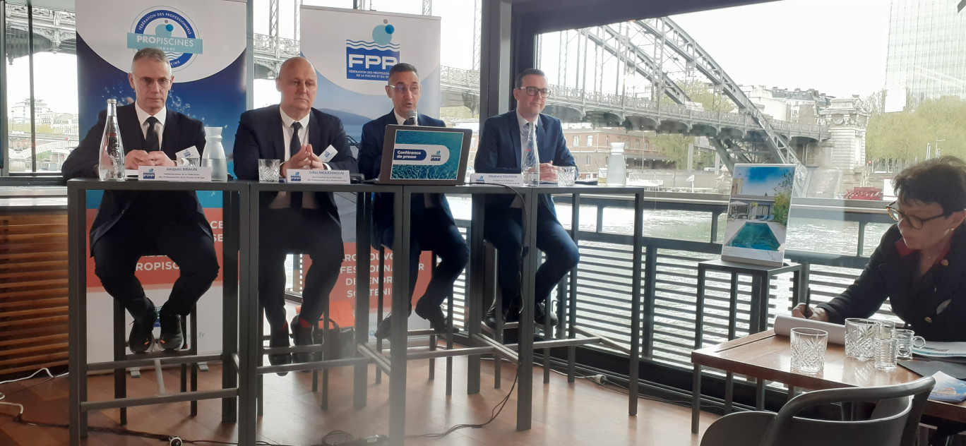Au micro, Stéphane Figueroa président de la FPP
