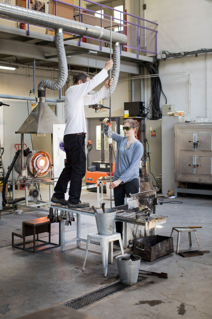 Eve George et Laurent Fichot ont d’abord collaboré sur différents projets avant de s’associer au sein de l’Atelier George. (© Gilles Leimdorfer)