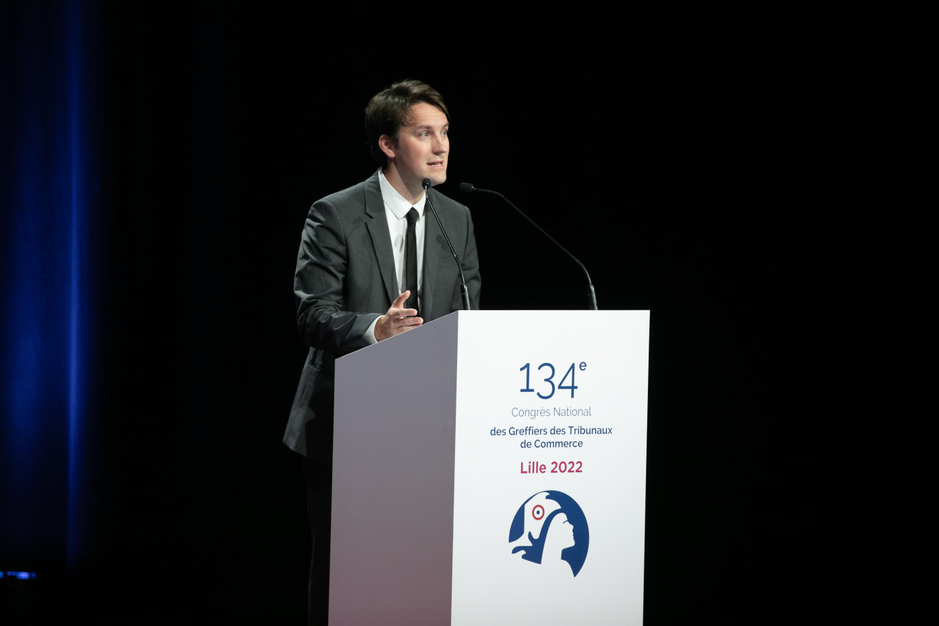 Thomas Denfer, président du Conseil national des greffiers des tribunaux de commerce.  Crédit photo:Yves Forestier