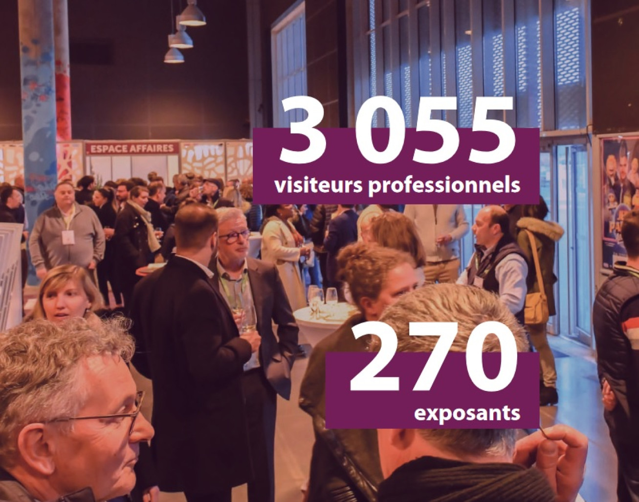 La 1ère édition a accueilli 3 055 visiteurs professionnels et 270 exposants (©Salon Vinéquip).