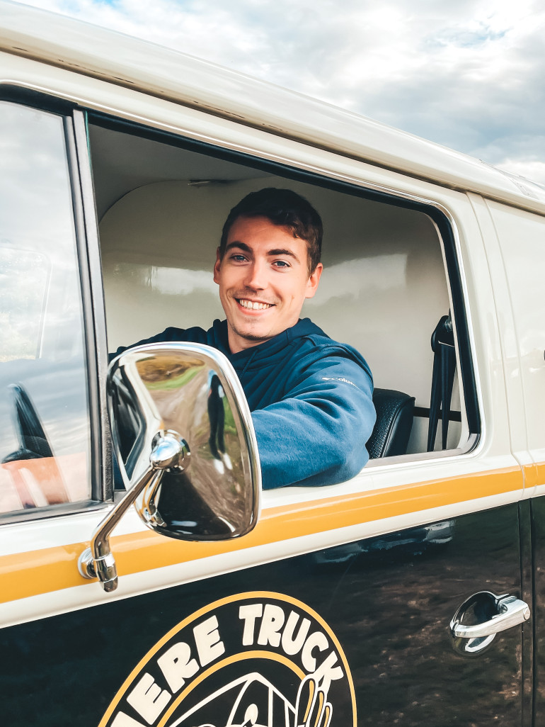 Maxence Thévenard va sillonner les routes de Côte d’or avec son bière truck dès le printemps prochain. (© Bière Truck)