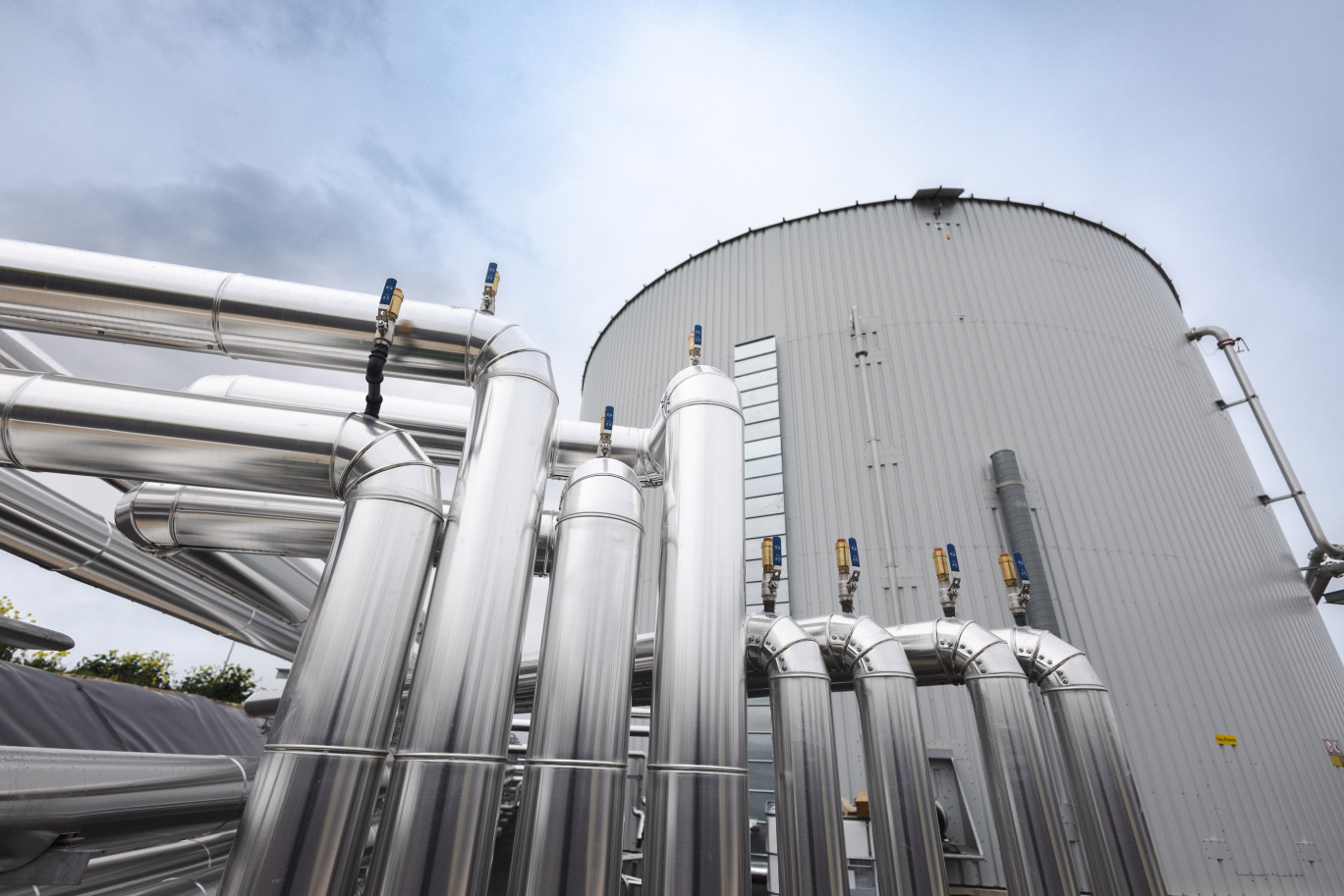 Odivea et Dijon Métropole ont inauguré une nouvelle station de méthanisation des boues et une usine d’épuration du biogaz. (© Vincent Arbelet-Ville de Dijon)