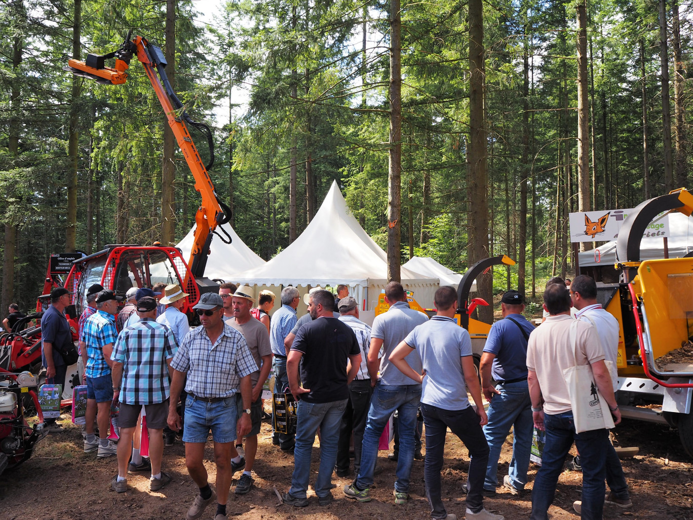 En 2018, 1000 visiteurs étrangers ont fait le déplacement, les organisateurs en espèrent deux fois plus cette année. (© Euroforest)