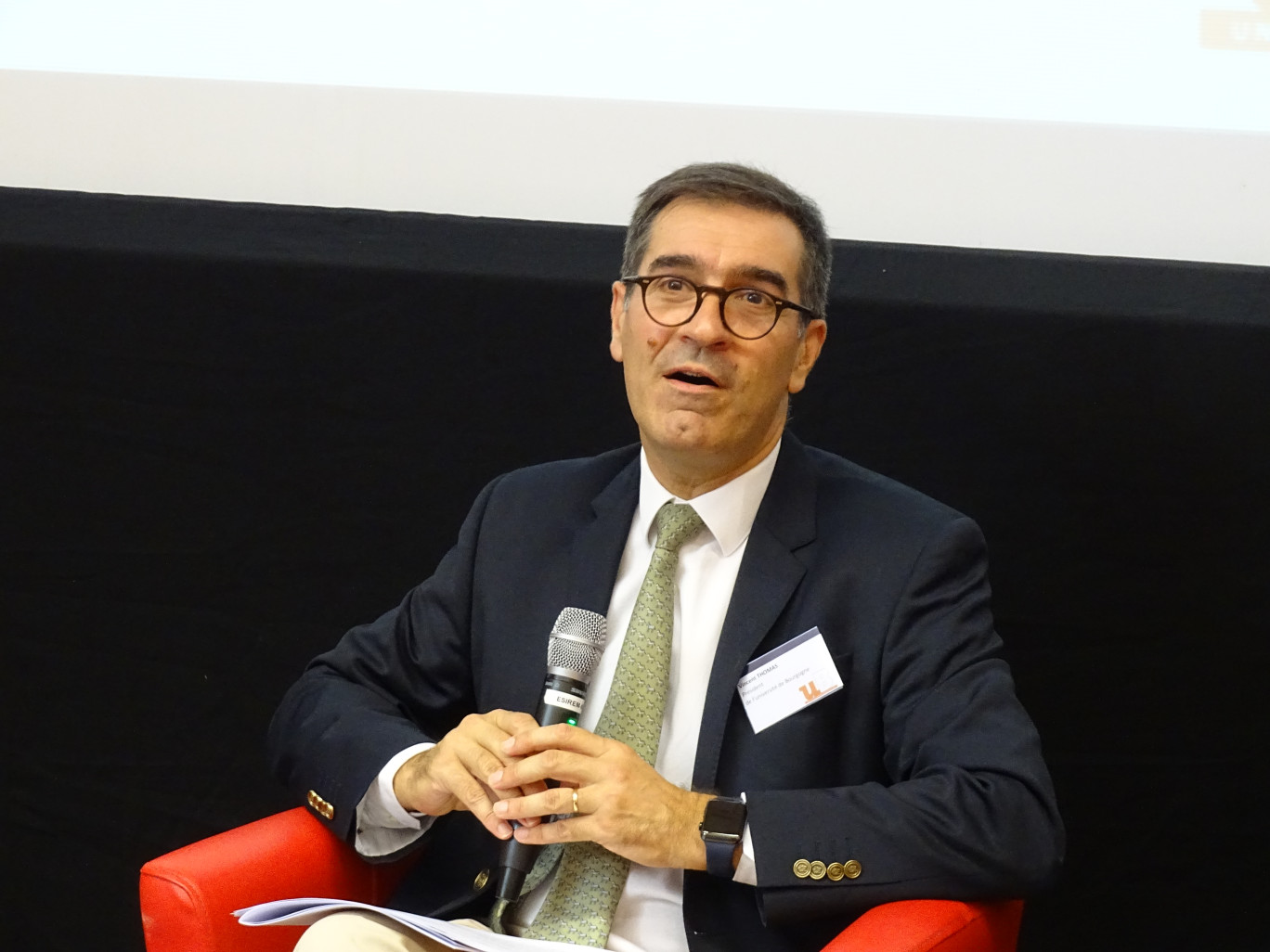 Vincent Thomas, président de l’université de Bourgogne, a détaillé les nouveautés de la rentrée universitaire 2023 – 2024. (© Aletheia Press / N.Hubert)