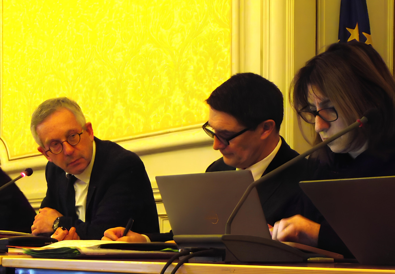 Yves Séguy, préfet de Saône-et-Loire, a rencontré les acteurs locaux agro-industriels, ce 28 février, à Mâcon. (© Aletheia Press / C.Dalsbaek)